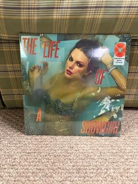 Vintage 'The Life of a Showgirl' Vinyl Album - Turquoise & Coral Cover